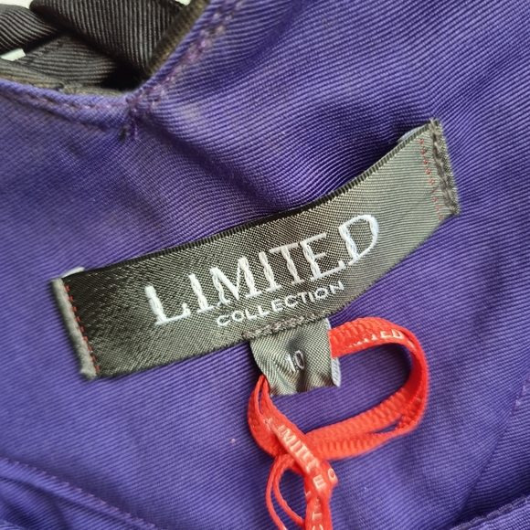 LIMITED Collection Size 10 Cut Out Back Purple Mini Party Dress NWT - Picture 10 of 11